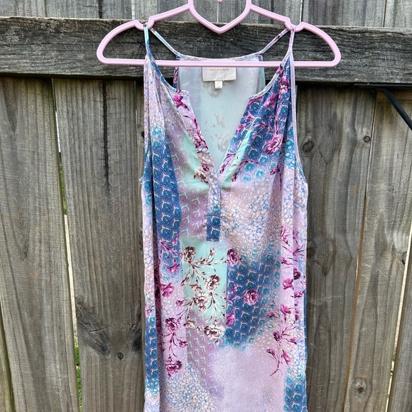 Skies Are Blue Multicolor Patchwork Dress Medium - Picture 2 of 7